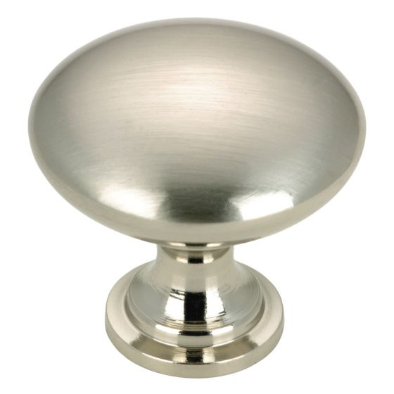 Copperfield Contemporary Metal Knob  - Brushed Nickel - 10/Pkg - 30 mm