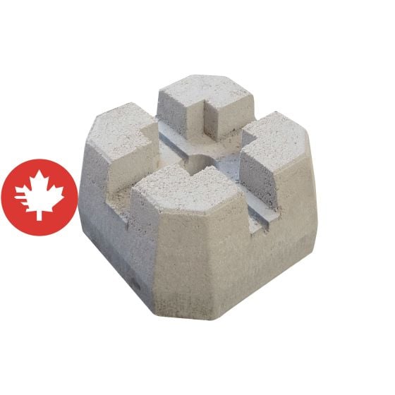 Deck Block - 4" x 4" - Grey