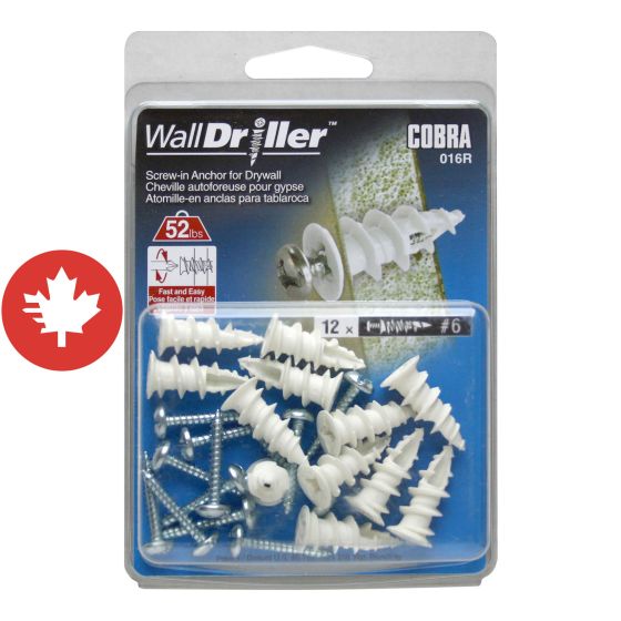 Ancrages WallDriller Nylon #6 (+ Vis) (12)