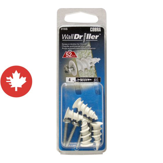 Ancrages WallDriller Nylon #6 (+ Vis) (4)