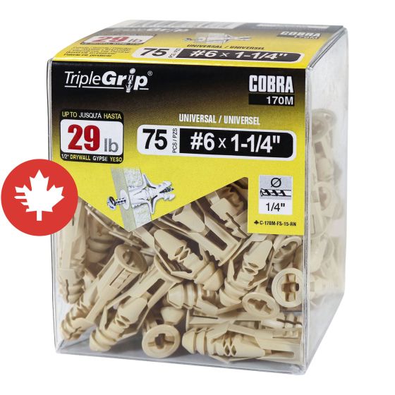 Ancrages TripleGrip #6 Beige (75)