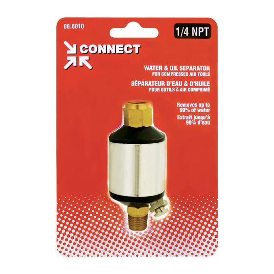 Spigot-hub water separator