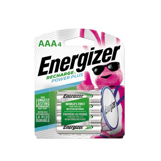Piles rechargeables, AAA, 4/pqt