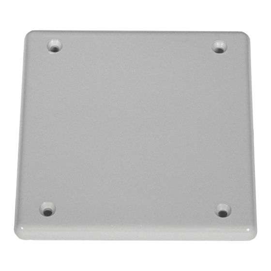 Double cover blank plate