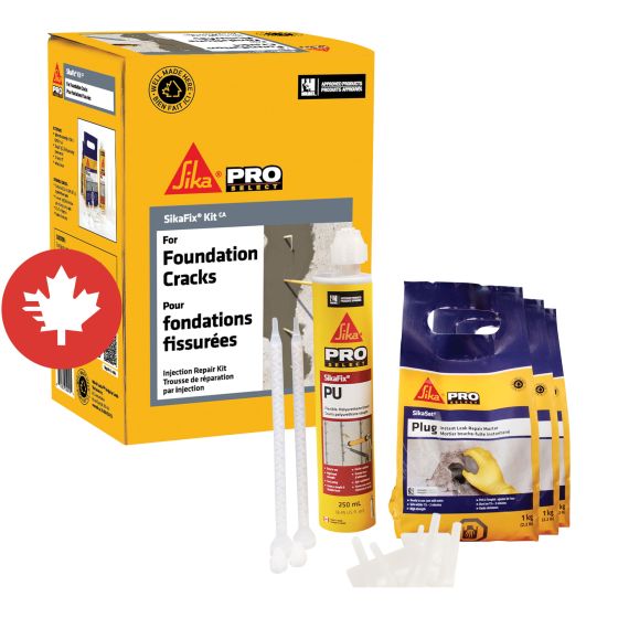 Trousse de réparation pour fondations fissurées SikaFix