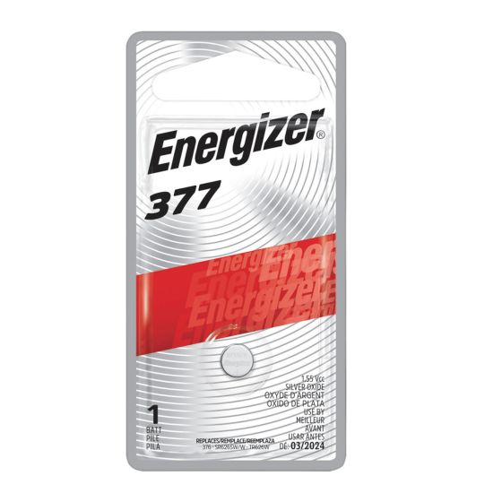 Small Energizer Battery - 377 - 1.55 V - 1/Pkg