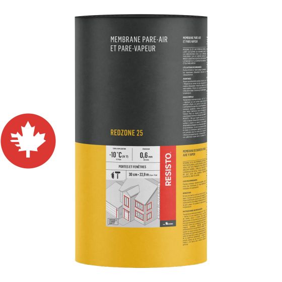 RED ZONE 25 membrane - Red - 12" x 75'