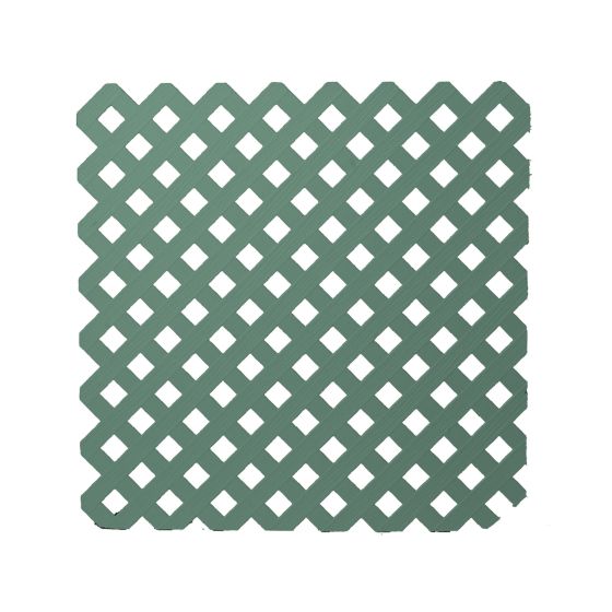 Privacy PVC Lattice - Dark Green - 4' x 8'