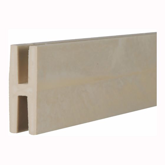 PVC Division Trim - Khaki - 2 1/4" x 3/4" x 98"