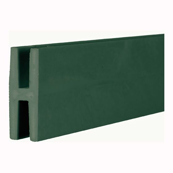 Moulure de division en PVC, Vert foncé, 2 1/4" x 3/4" x 98"