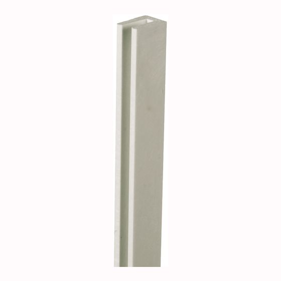 Moulure de finition en PVC, Gris, 1 1/4" x 3/4" x 98"