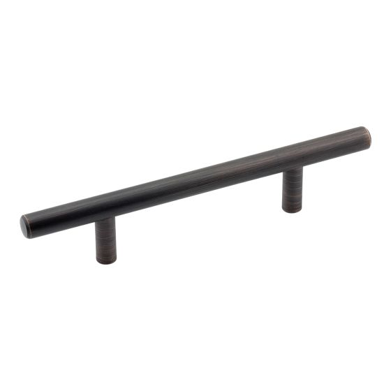 Poignée contemporaine en acier Roosevelt, Urban, bronze huilé, 1/pqt, 96 mm