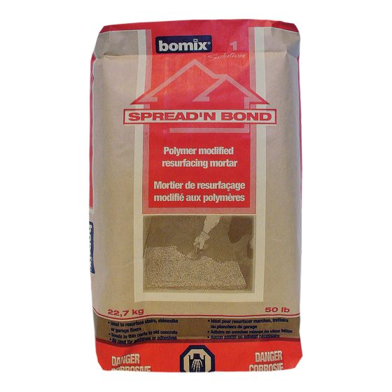 Mortier de resurfaçage modifié aux polymères Spread'n Bond, 22,7 kg