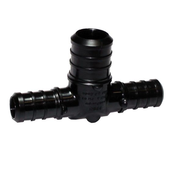Poly Alloy PEX"T" Fitting - 1/2" x 1/2" x 3/4" - Black