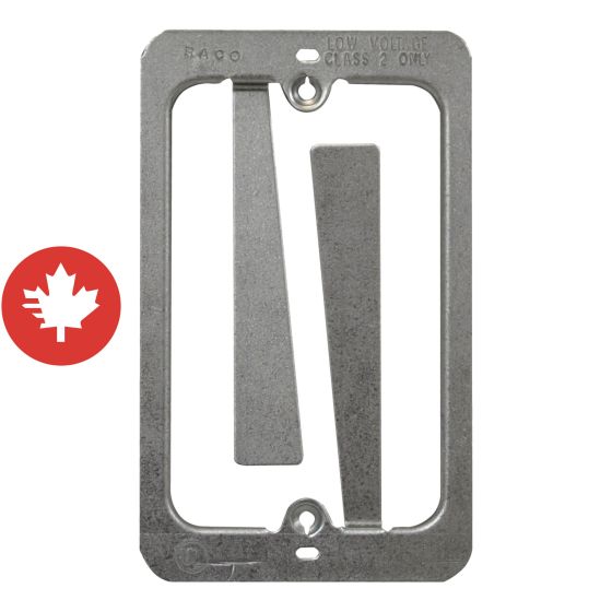 Plaque de montage pour bas voltage