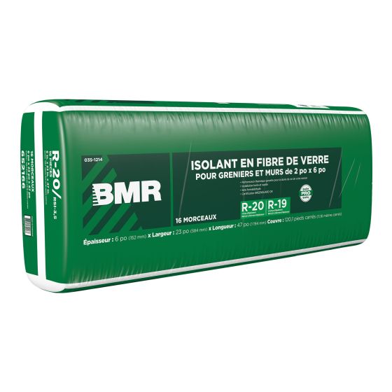 R-20 Insulation Wool - 23" x 47" x 6" - 120.1 sq.ft