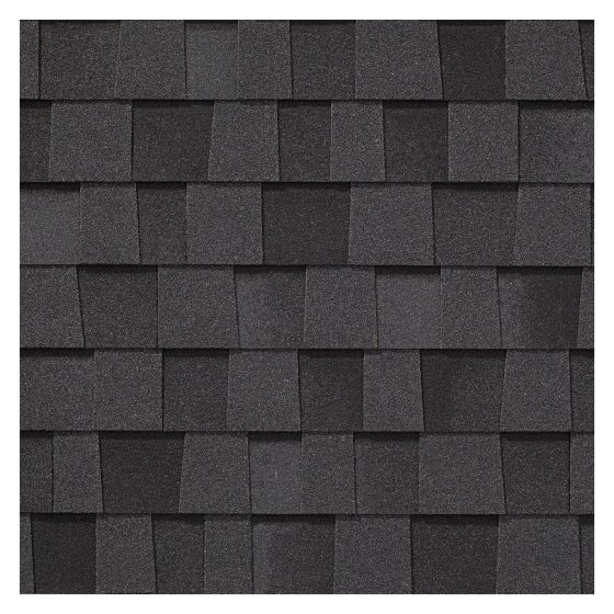 Laminated Asphalt Shingle - 42" x 14" - Black Two-Tone