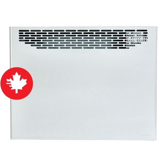 Convecteur sans thermostat intégré Uniwatt, 240 V, 1000 W, blanc, 25 1/4" x 5 1/2" x 19 1/2"