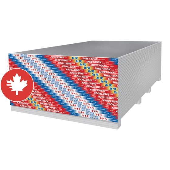 Panneau de gypse Sheetrock résistant au feu, Type C, 1/2" x 4' x 12'