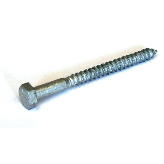 Hex Head Bolts with Washer - Hot-Dip Galvanized Steel - 8" - 2/Pkg