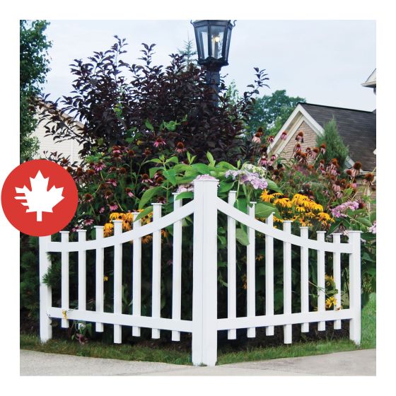 Fence Decor - White - 2/Pcs - 47" x 37.75"