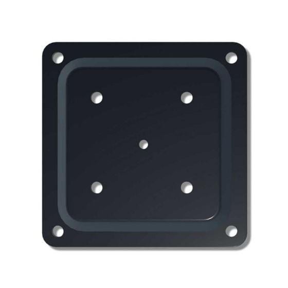 Fixplak 44 Anchor Plate - Black - 4" x 4"