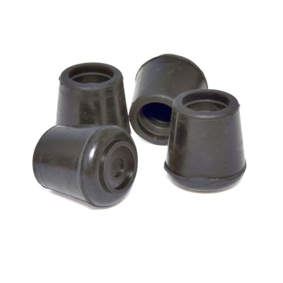 Rubber leg tip - Black - 5/8" - 4/Pkg