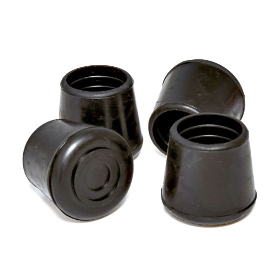 Rubber leg tip - Black - 7/8" - 4/Pkg