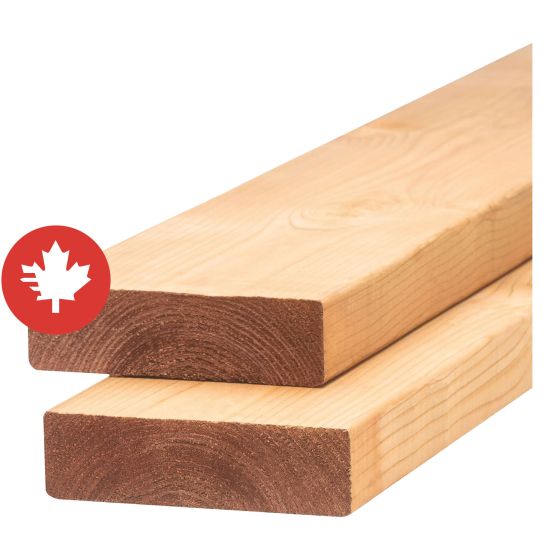 Bois traité, brun, 2" x 6" x 12'