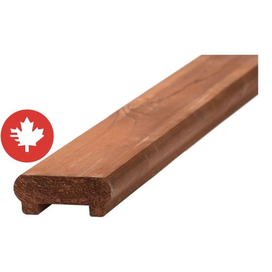 Main courante en bois traité brun