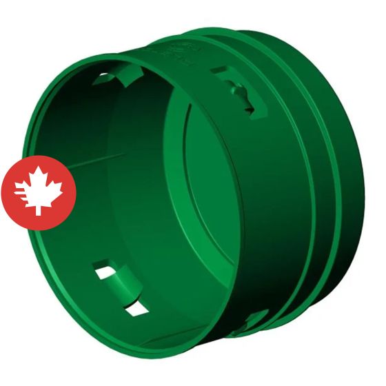 Bouchon extérieur à clip, 4", vert