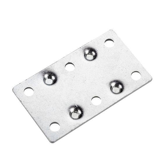 Multi-Position Mending Plate - 1-3/8" Width - Zinc - 2,5" - 4/Pkg