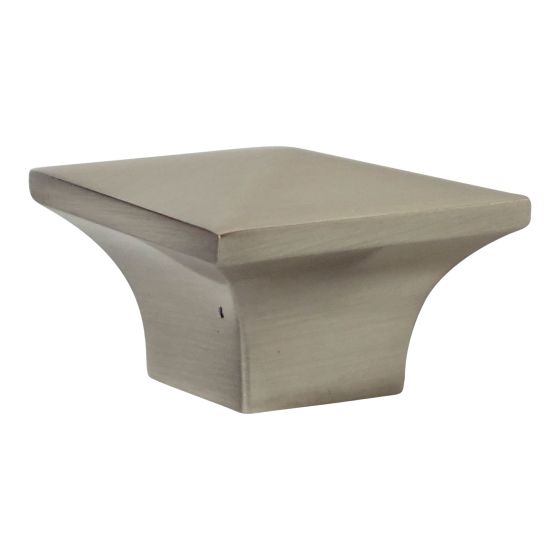 McKenzie Contemporary Metal Knob  - Modern - Brushed Nickel - 10/Pkg - 32 x 32 mm