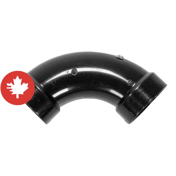 Coude à 90° ABS DWV