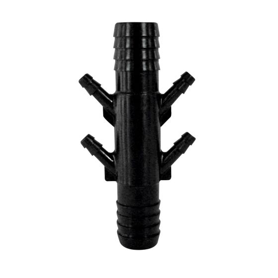 Plastib Double Fork - Black - 1"