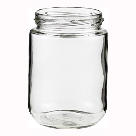 Round glass jar