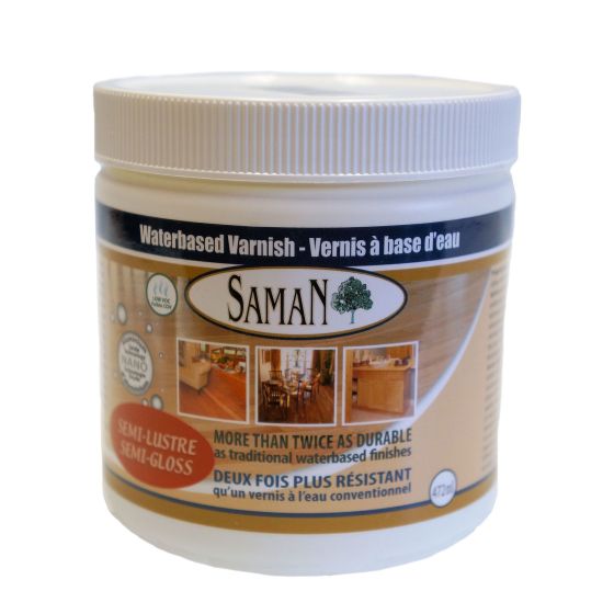 Vernis à base d'eau, semi-lustré, 472 ml