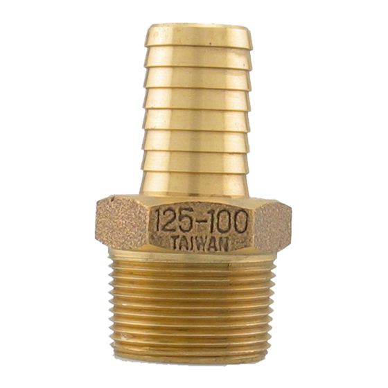 Adaptateur mâle sans plomb, 1 1/4" x 1", MPT/ INS