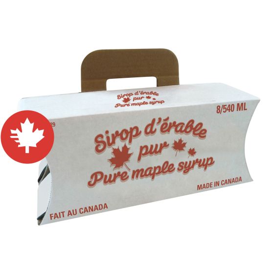 Boîte lithographiée pour cannes de sirop d'érable