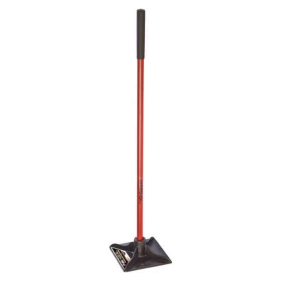 PRO SERIES Ground Tamper - 10" x 10" - Fiberglass Handle 48"