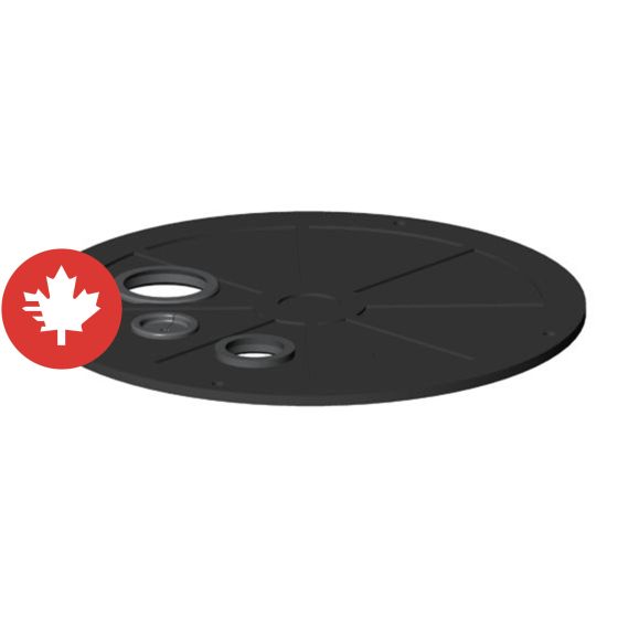 Couvercle étanche au radon, 18"
