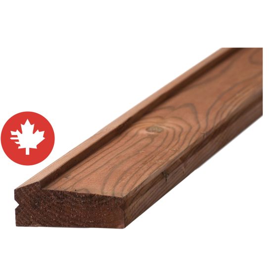 Brown Treated Wood Deck Rail - 2" x 4" x 12'