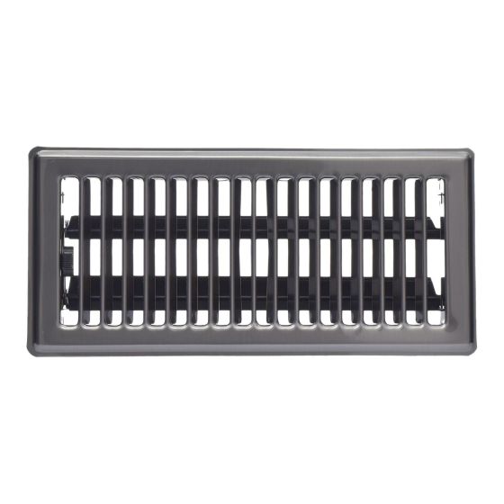 Registre à plancher, étain, 2 1/4" x 12"