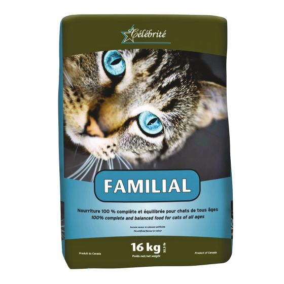 Nourriture pour chat familial, 8 kg