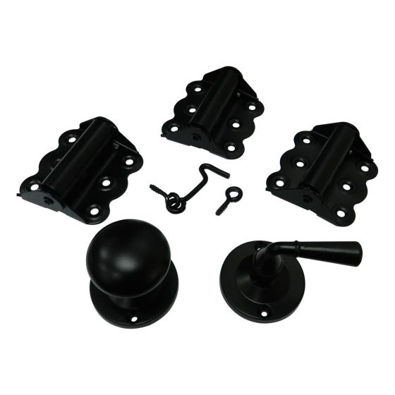 Ensemble pour porte moustiquaire, noir