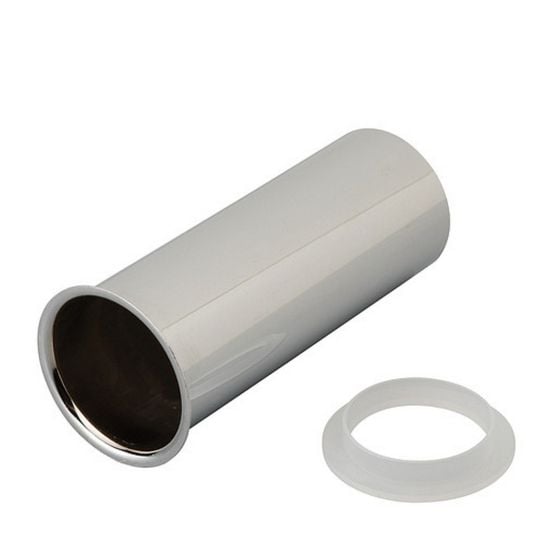 Tube de rallonge, chrome, 1 1/2" x 4"