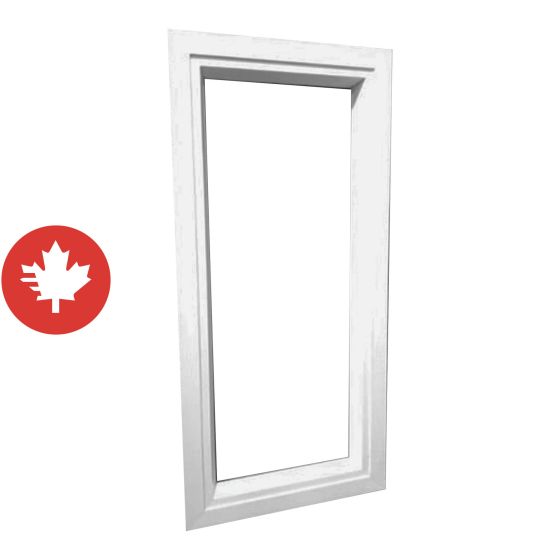 Fenêtre de cabanon, blanc, 17" x 35" x 2.5"