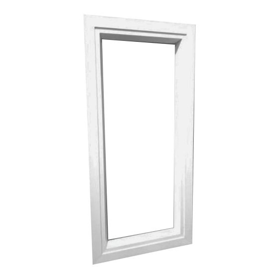 Shed Window - White - 17" x 35" x 2.5"