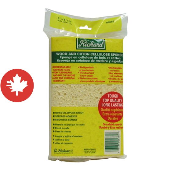 Éponge à coulis, 8" x 5" x 2 1/2", jaune