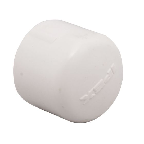 Bouchon femelle à coller, 2", blanc